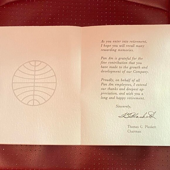 Pan American Retirement Cards with Envelope (set of 4) - Picture 2 of 5